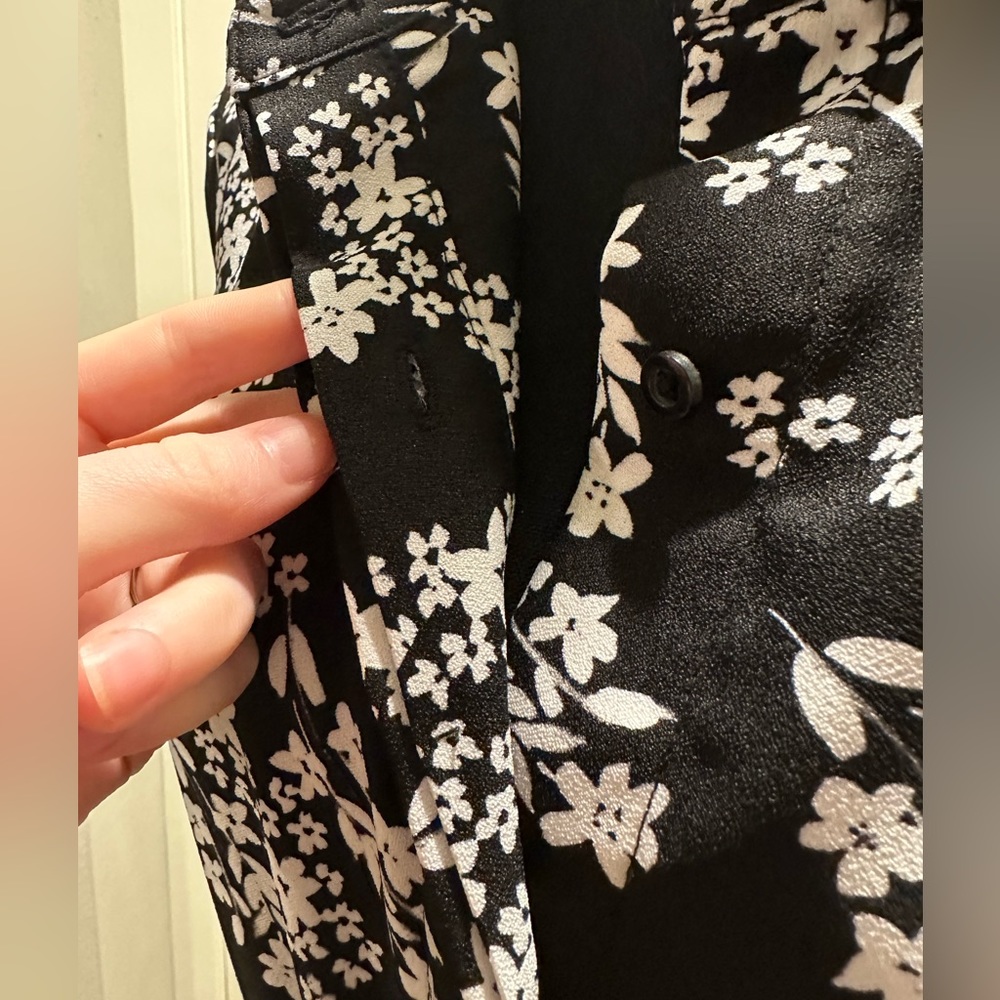 Calvin Klein Floral Printed Midi Shirt Dress - Picture 7 of 10